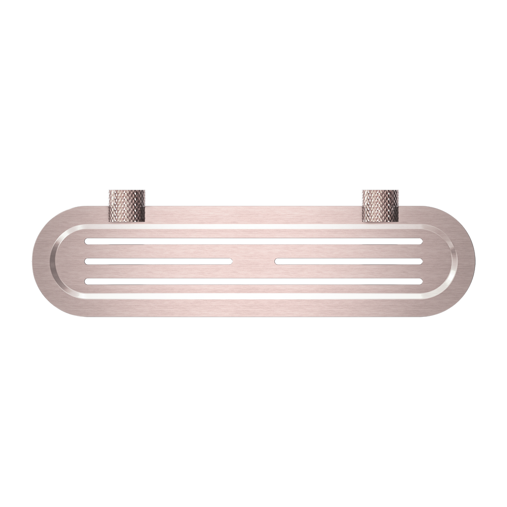 NERO OPAL METAL SHOWER SHELF 420MM BRUSHED BRONZE