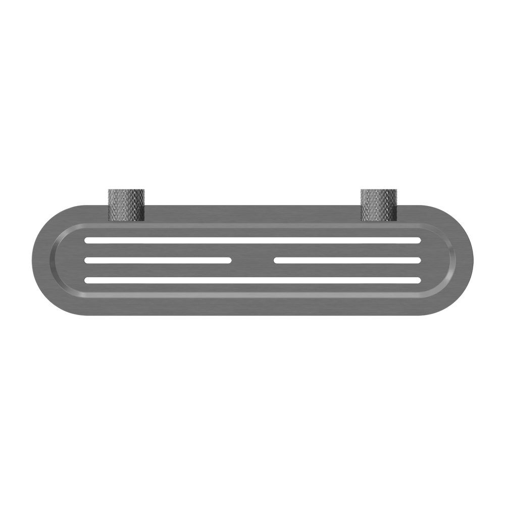NERO OPAL METAL SHOWER SHELF 420MM GRAPHITE
