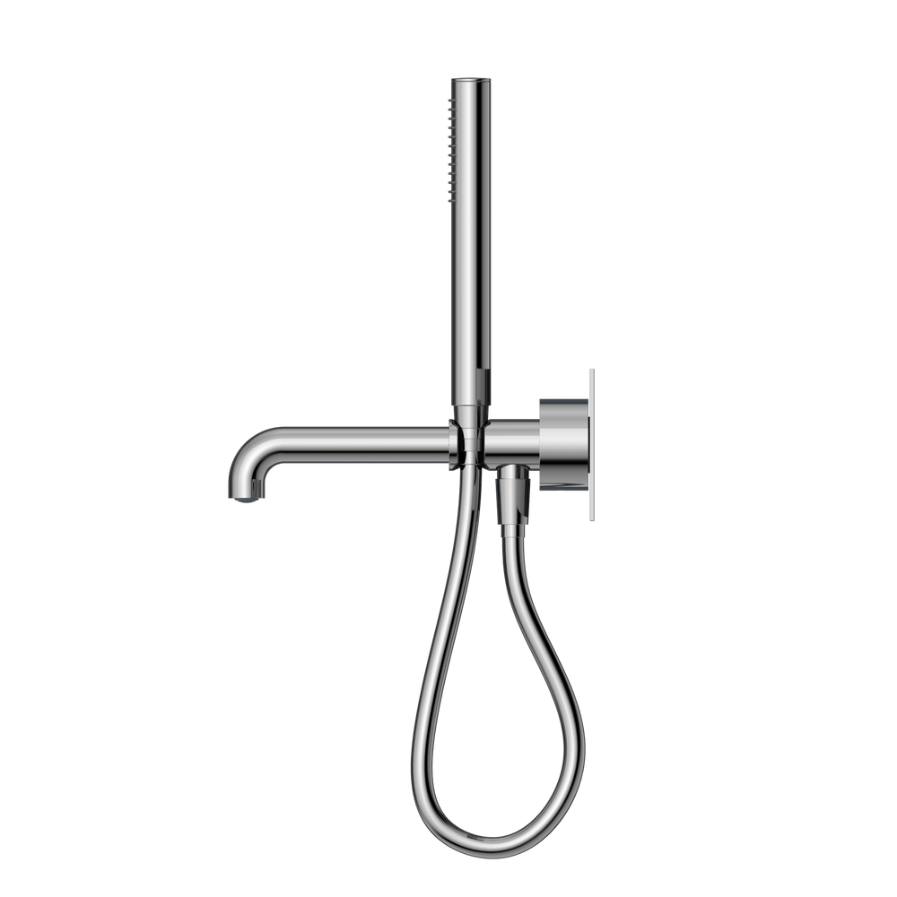 NERO KARA PROGRESSIVE SHOWER SYSTEM WITH SPOUT CHROME (AVAILABLE IN 230MM AND 250MM)