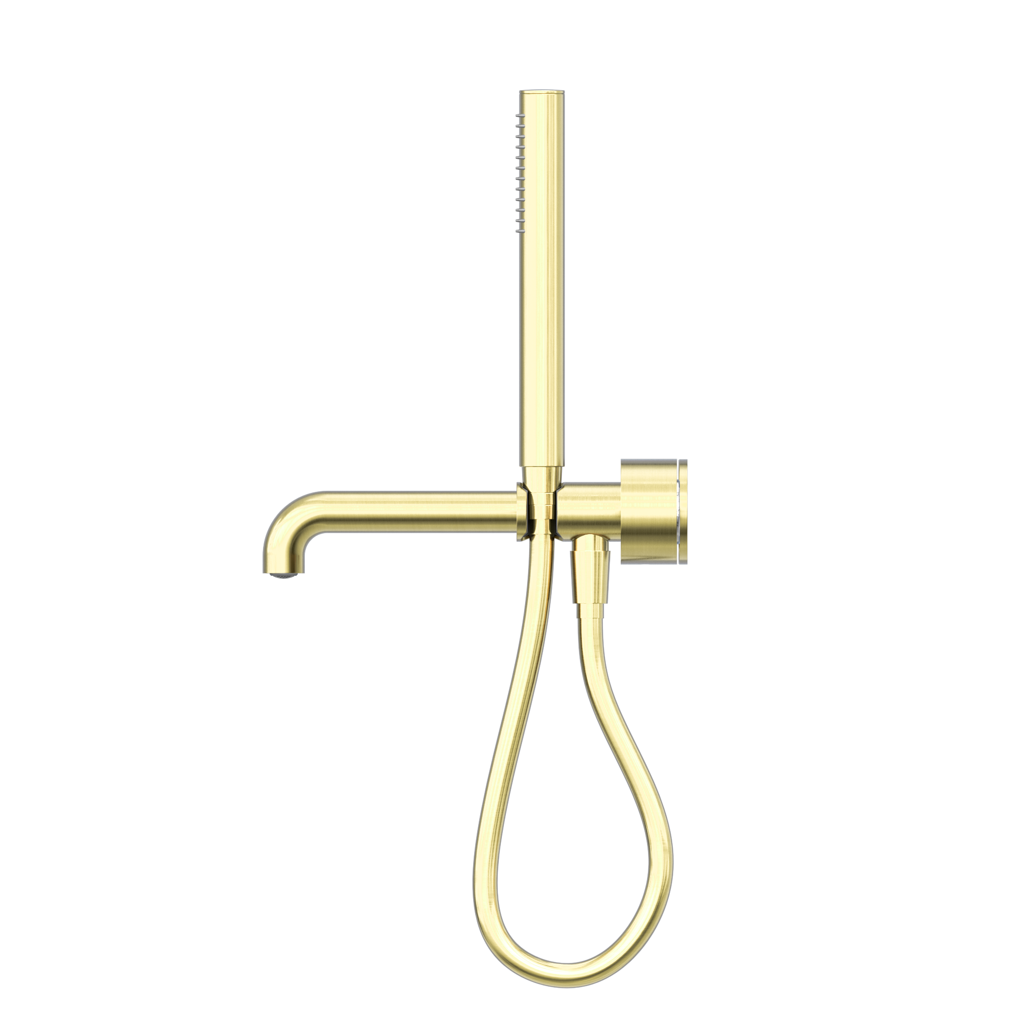 NERO KARA PROGRESSIVE SHOWER SYSTEM SEPARATE PLATE WITH SPOUT BRUSHED GOLD (AVAILABLE IN 230MM AND 250MM)