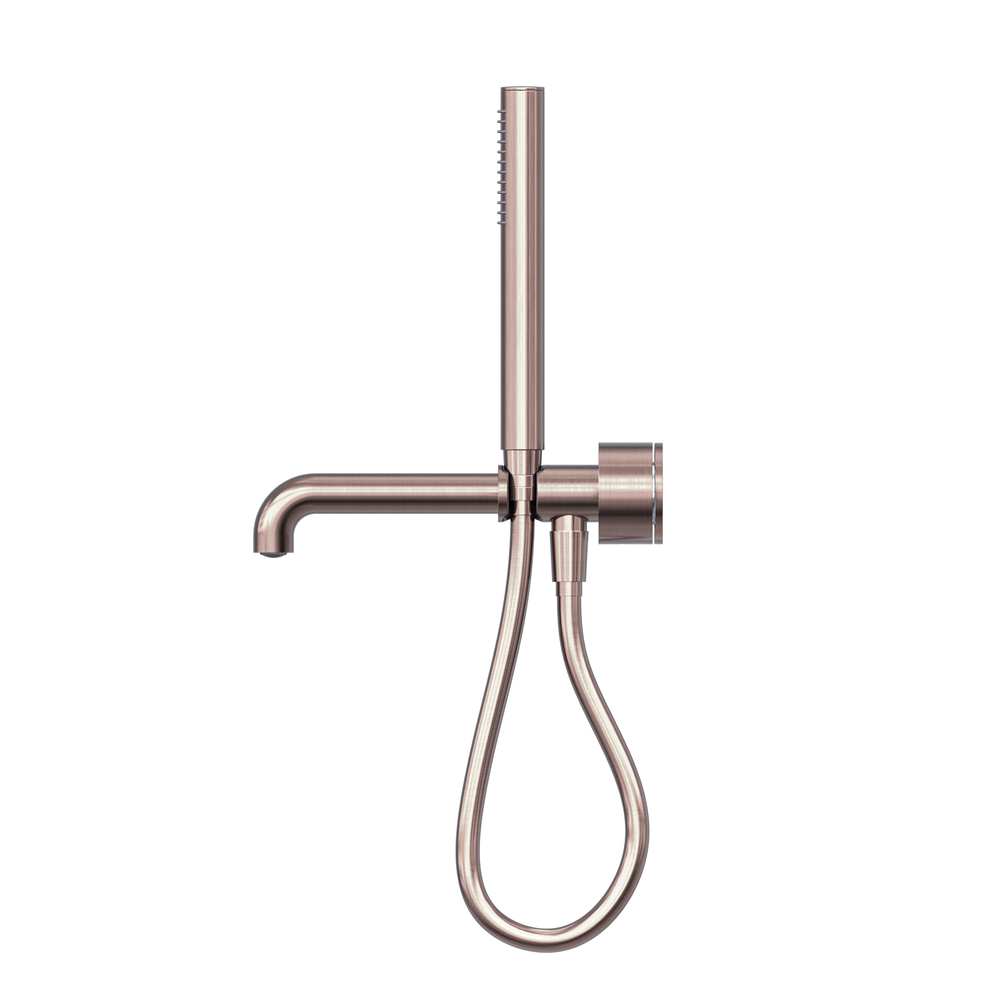 NERO KARA PROGRESSIVE SHOWER SYSTEM SEPARATE PLATE WITH SPOUT BRUSHED BRONZE (AVAILABLE IN 230MM AND 250MM)