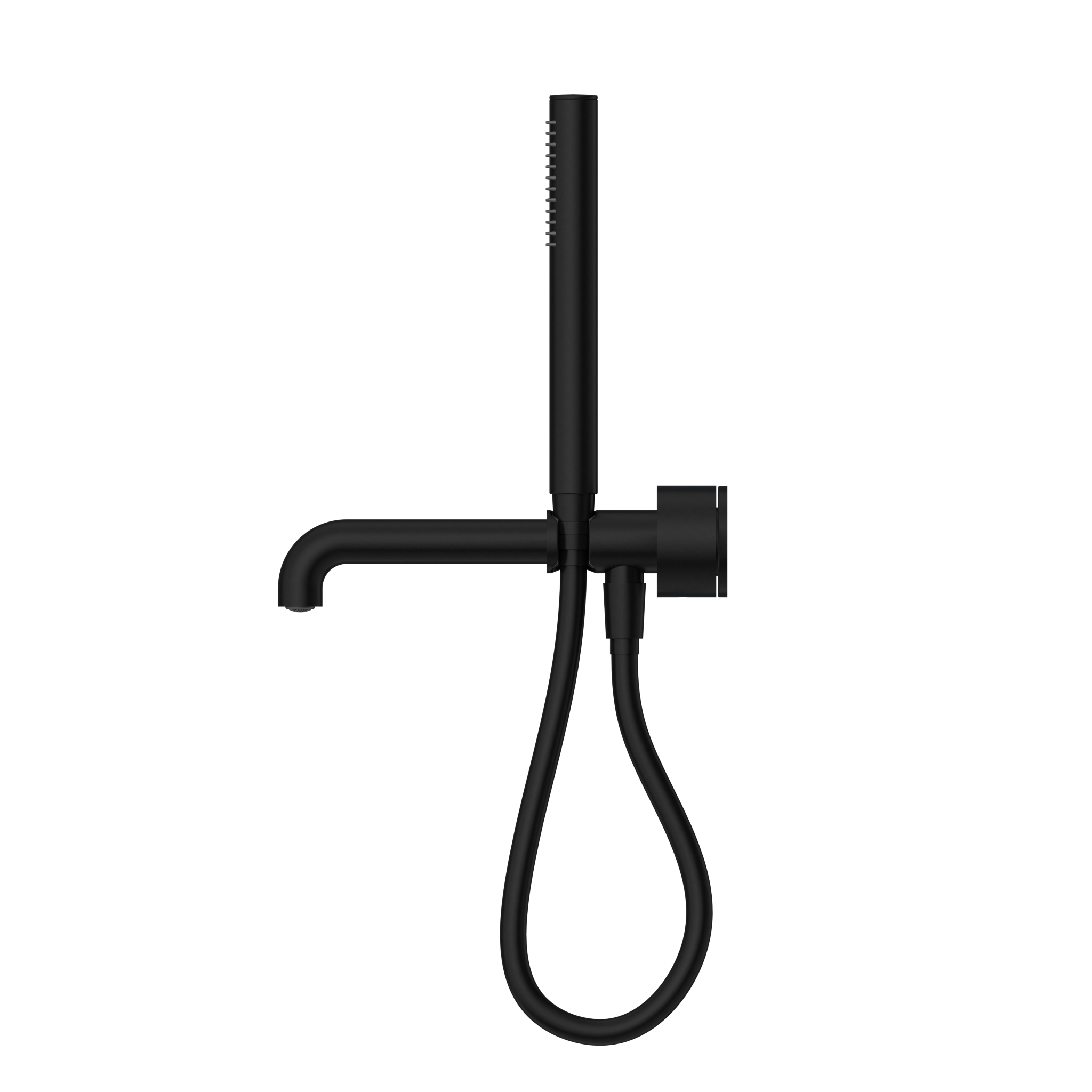 NERO KARA PROGRESSIVE SHOWER SYSTEM SEPARATE PLATE WITH SPOUT MATTE BLACK (AVAILABLE IN 230MM AND 250MM)