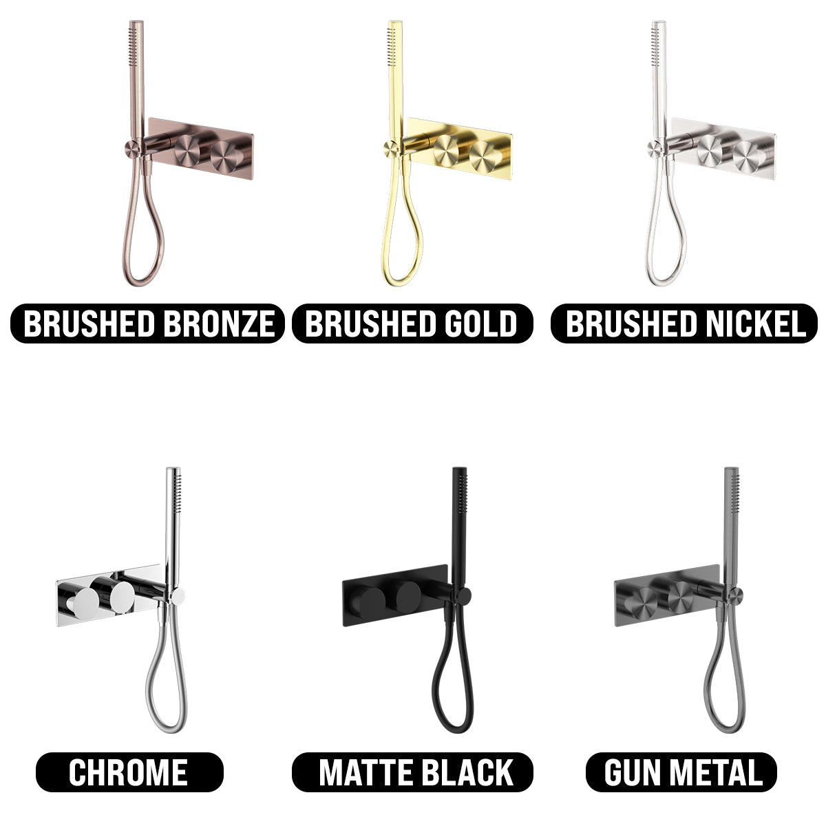 NERO KARA PROGRESSIVE SHOWER SYSTEM 238MM MATTE BLACK