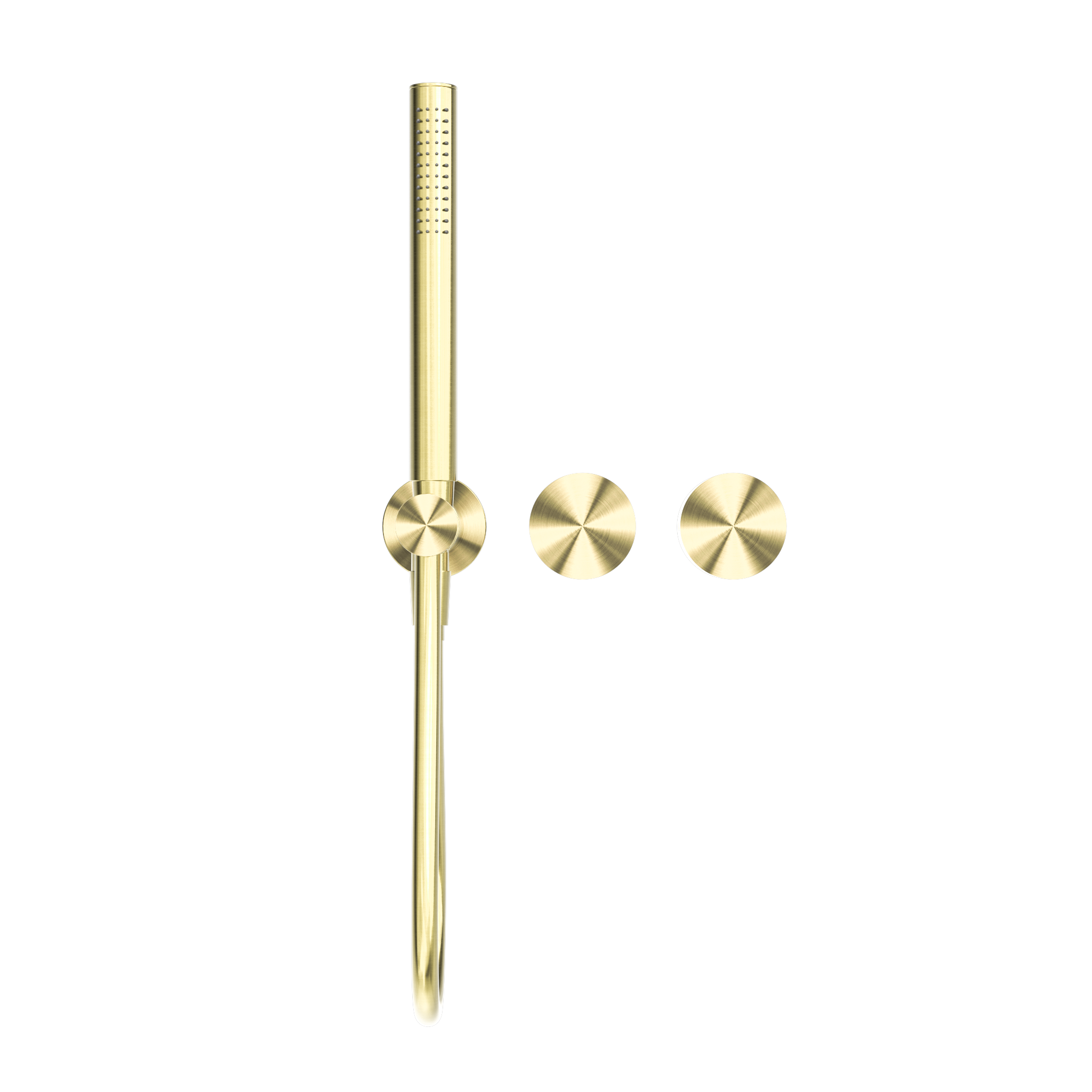 NERO KARA PROGRESSIVE SHOWER SYSTEM SEPARATE PLATE 238MM BRUSHED GOLD