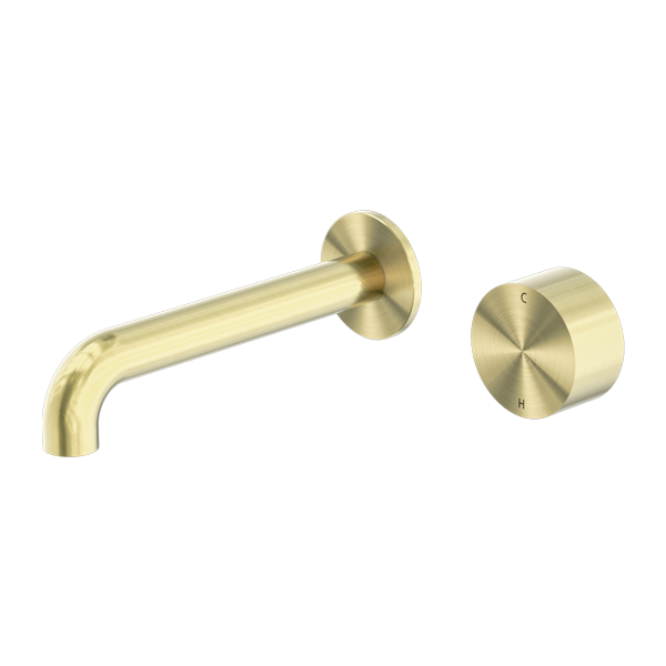 NERO KARA PROGRESSIVE WALL BASIN / BATH SET BRUSHED GOLD (AVAILABLE IN 120MM, 160MM, 185MM, 230MM AND 260MM)