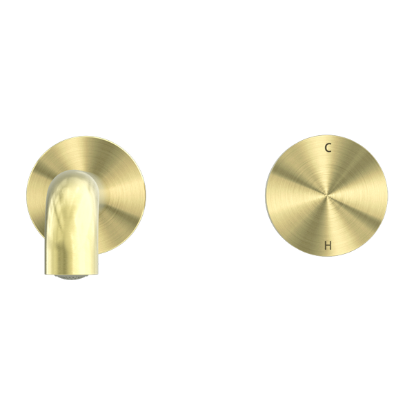 NERO KARA PROGRESSIVE WALL BASIN / BATH SET BRUSHED GOLD (AVAILABLE IN 120MM, 160MM, 185MM, 230MM AND 260MM)