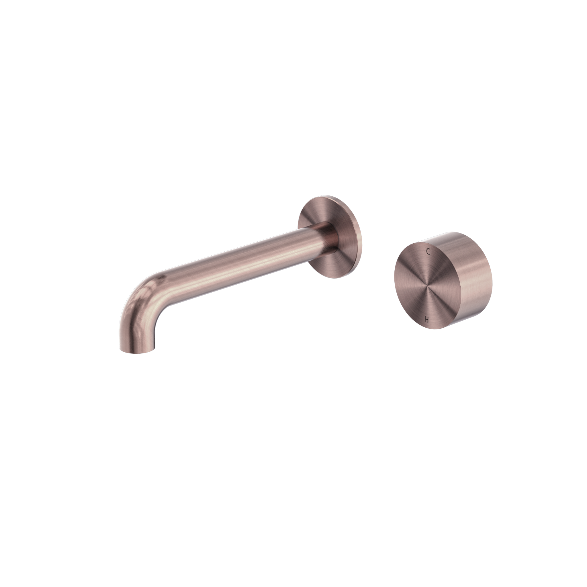 NERO KARA PROGRESSIVE WALL BASIN / BATH SET BRUSHED BRONZE (AVAILABLE IN 120MM, 160MM, 185MM, 230MM AND 260MM)