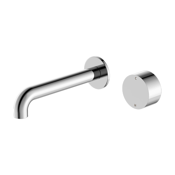 NERO KARA PROGRESSIVE WALL BASIN / BATH SET CHROME (AVAILABLE IN 120MM, 160MM, 185MM, 230MM AND 260MM)