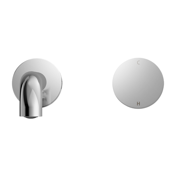 NERO KARA PROGRESSIVE WALL BASIN / BATH SET CHROME (AVAILABLE IN 120MM, 160MM, 185MM, 230MM AND 260MM)