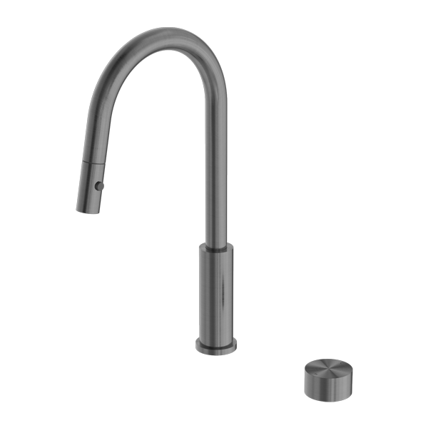 NERO KARA PROGRESSIVE PULL OUT KITCHEN SET 432MM GUN METAL