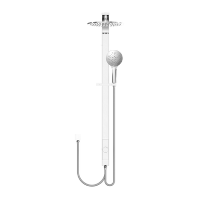 NERO ASTRA RAIN ROUND TWIN SHOWER WITH DOUBLE HOSE 869MM CHROME