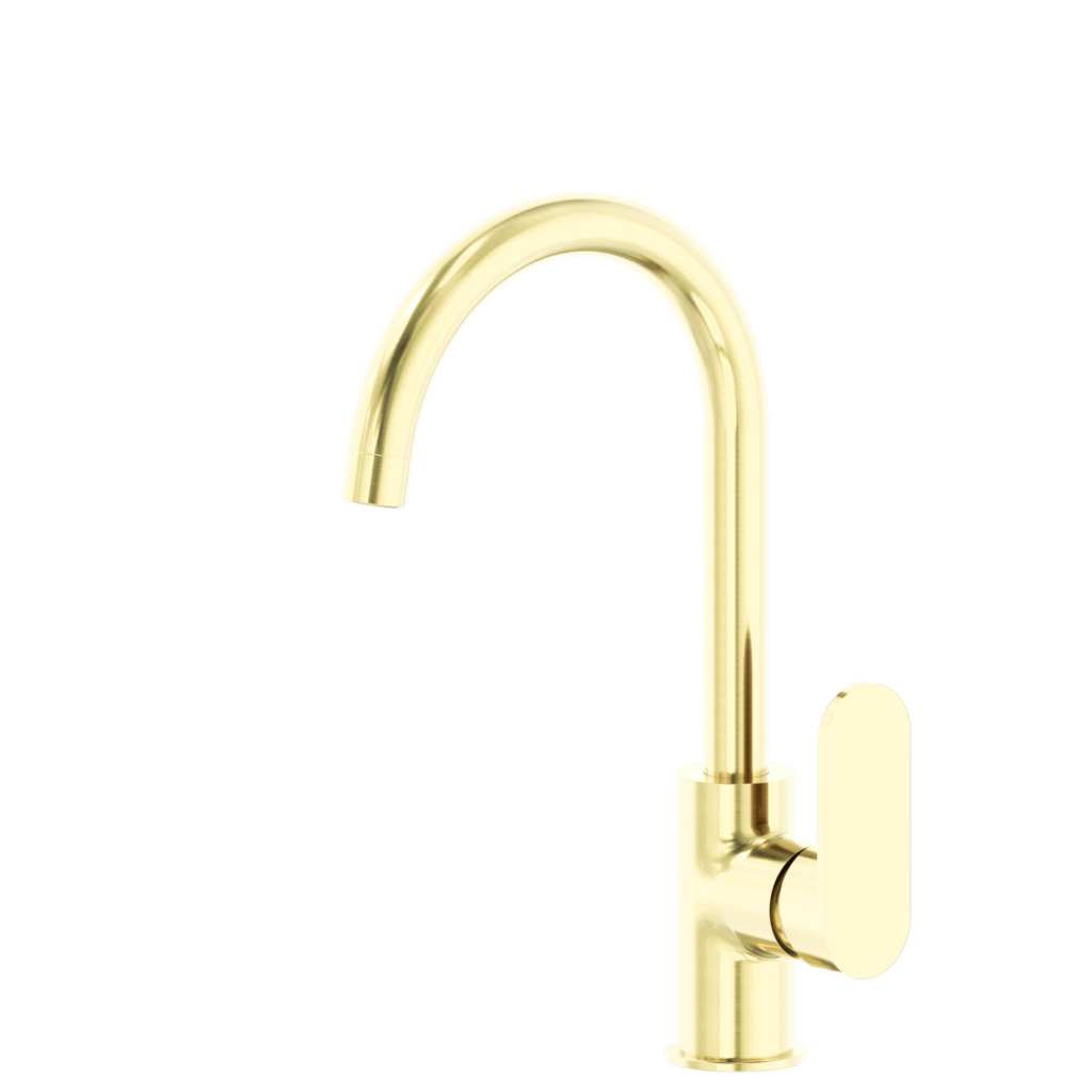 NERO ECCO KITCHEN MIXER 340MM BRUSHED GOLD