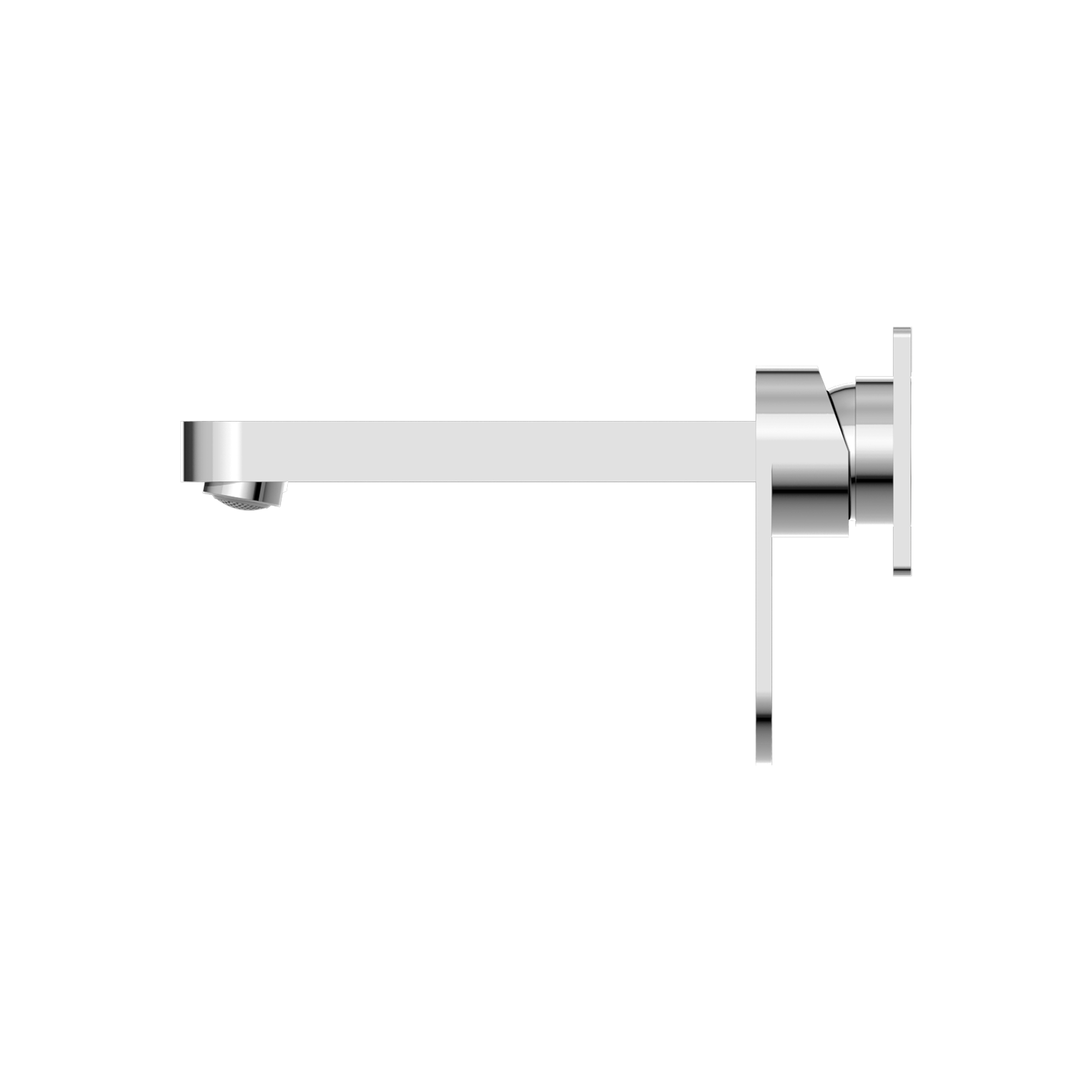 NERO ECCO WALL BASIN/BATH MIXER 206MM CHROME