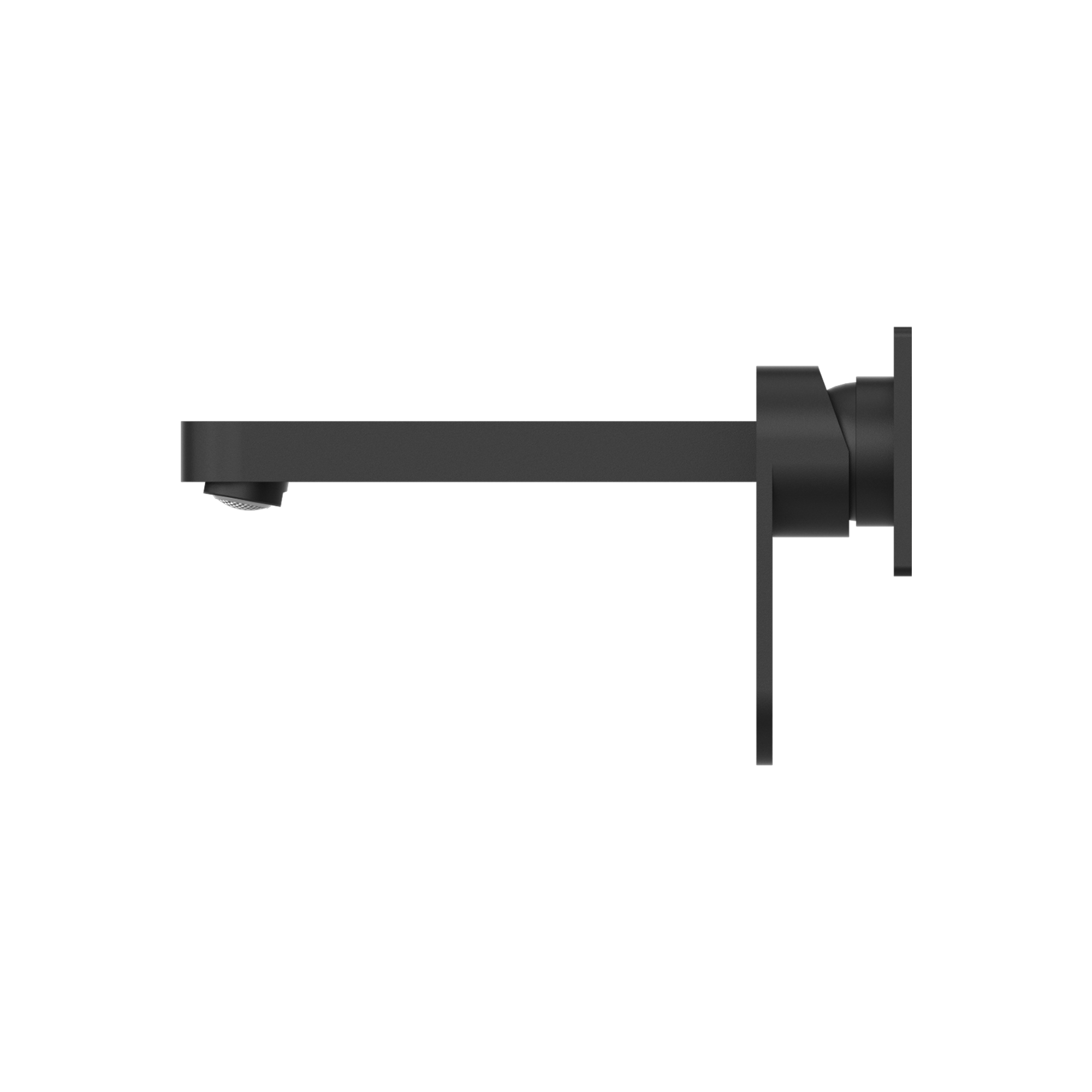 NERO ECCO WALL BASIN/BATH MIXER 206MM MATTE BLACK