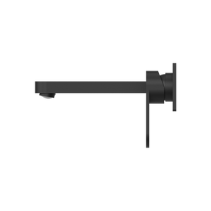 NERO ECCO WALL BASIN/BATH MIXER 206MM MATTE BLACK
