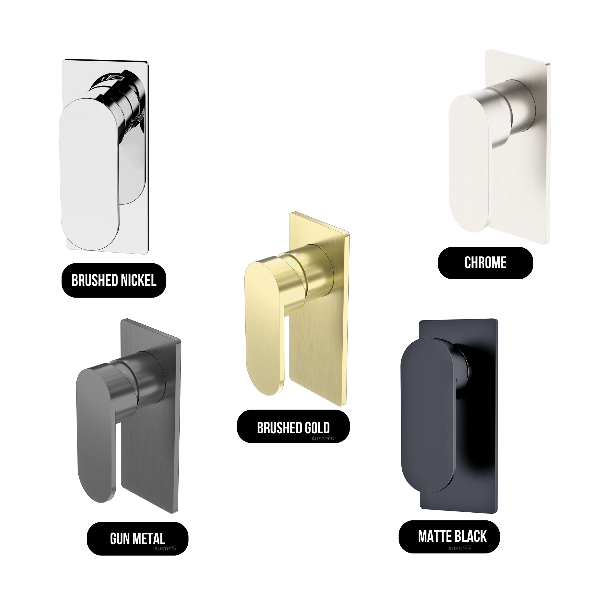 NERO ECCO SHOWER MIXER 150MM GUN METAL