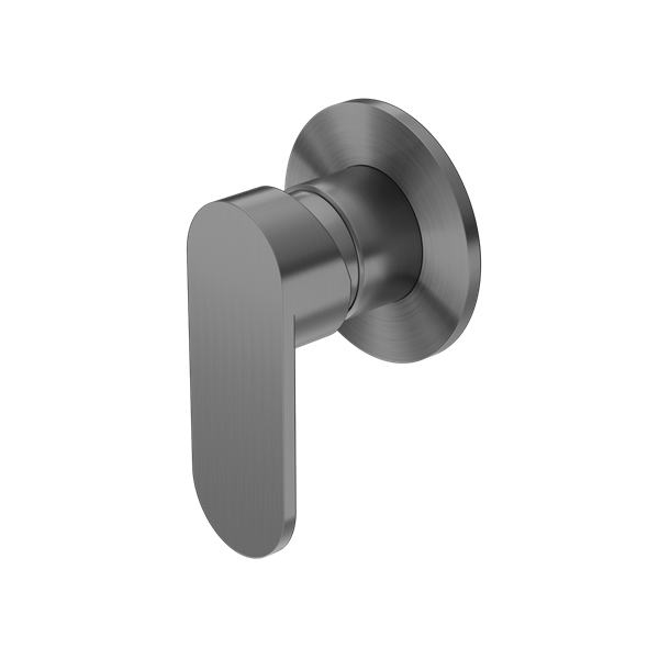 NERO ECCO SHOWER MIXER ROUND PLATE GUN METAL