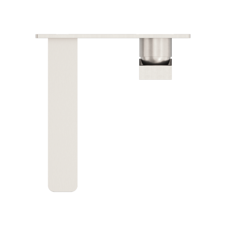 NERO CELIA WALL BASIN/BATH MIXER 204MM BRUSHED NICKEL