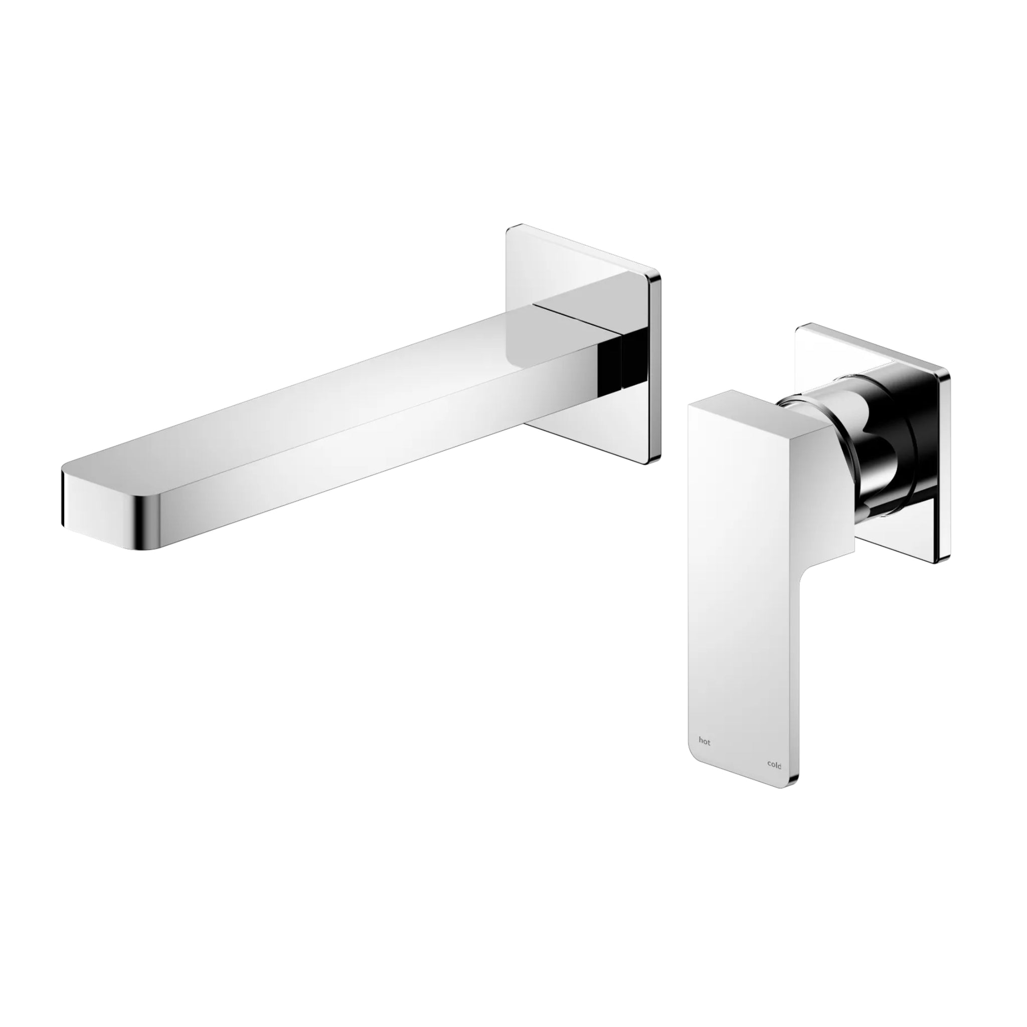 NERO CELIA WALL BASIN/BATH MIXER 204MM CHROME