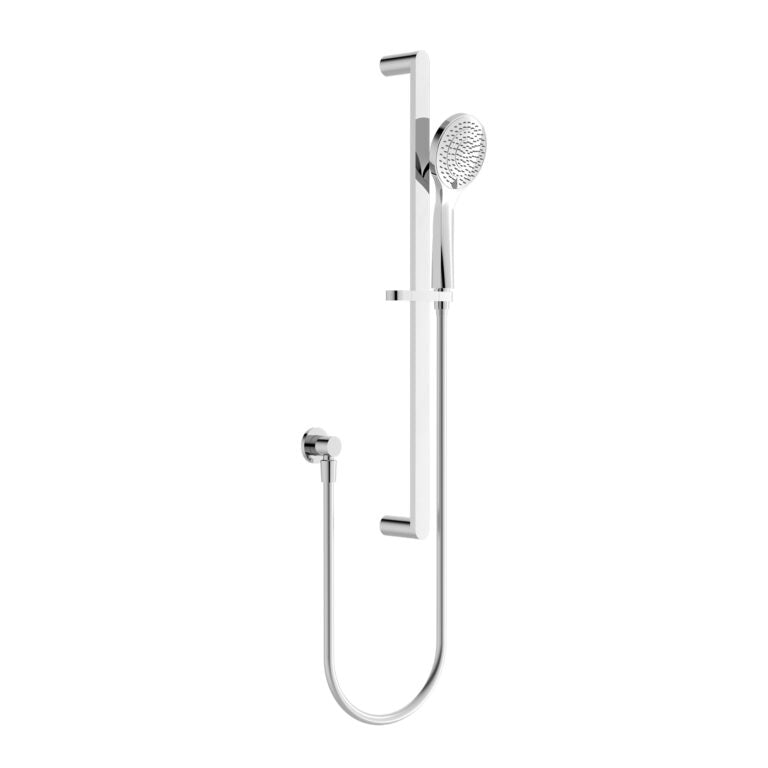 NERO ECCO SHOWER RAIL WITH AIR SHOWER 670MM CHROME