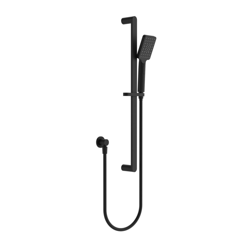 NERO BIANCA SHOWER RAIL 700MM MATTE BLACK