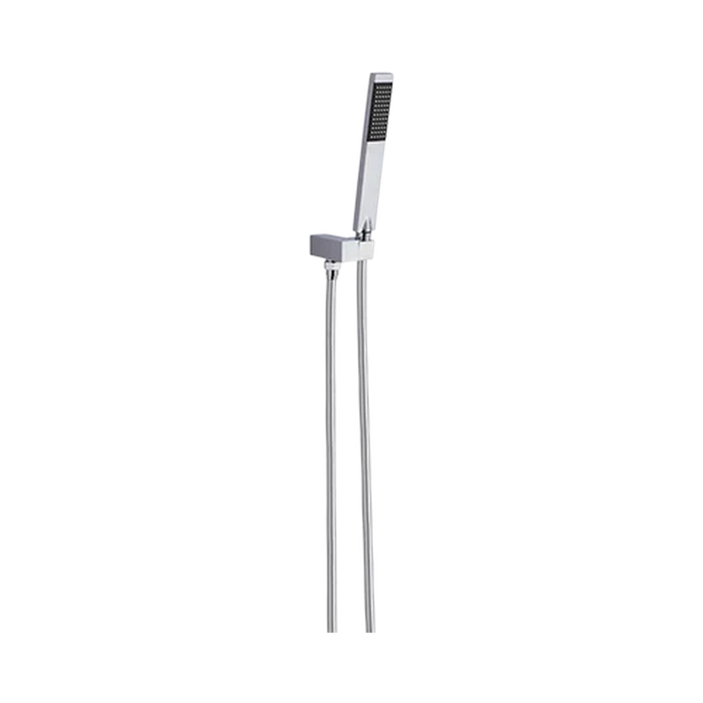 NERO SQUARE SHOWER ON BRACKET 220MM CHROME