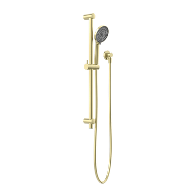 NERO ROUND METAL PROJECT SHOWER RAIL 692MM BRUSHED GOLD