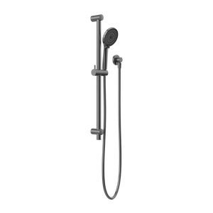 NERO ROUND METAL PROJECT SHOWER RAIL 692MM GUN METAL