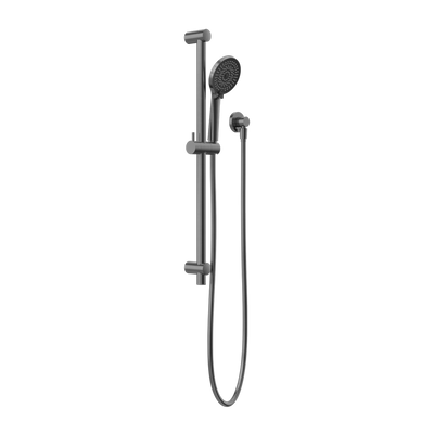 NERO ROUND METAL PROJECT SHOWER RAIL 692MM GUN METAL