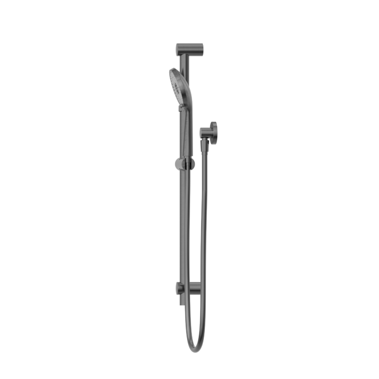 NERO ROUND METAL PROJECT SHOWER RAIL 692MM GUN METAL