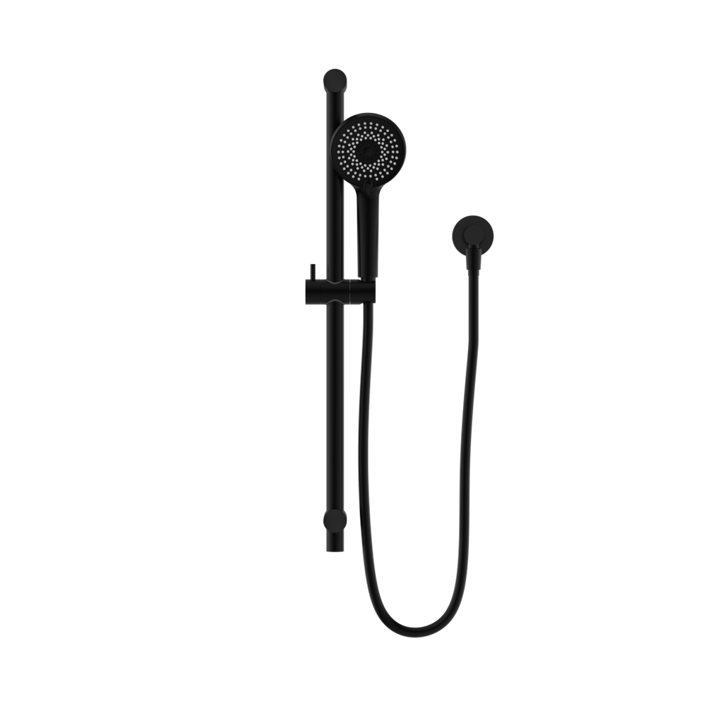 NERO ROUND METAL PROJECT SHOWER RAIL 692MM MATTE BLACK