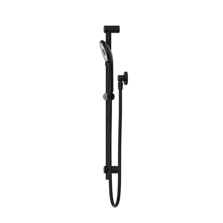 NERO ROUND METAL PROJECT SHOWER RAIL 692MM MATTE BLACK