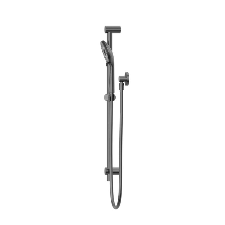 NERO ROUND METAL PROJECT SHOWER RAIL 692MM GUN METAL