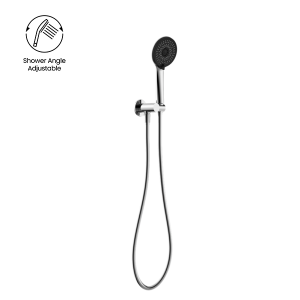 NERO PROJECT ROUND SHOWER ON BRACKET 110MM CHROME