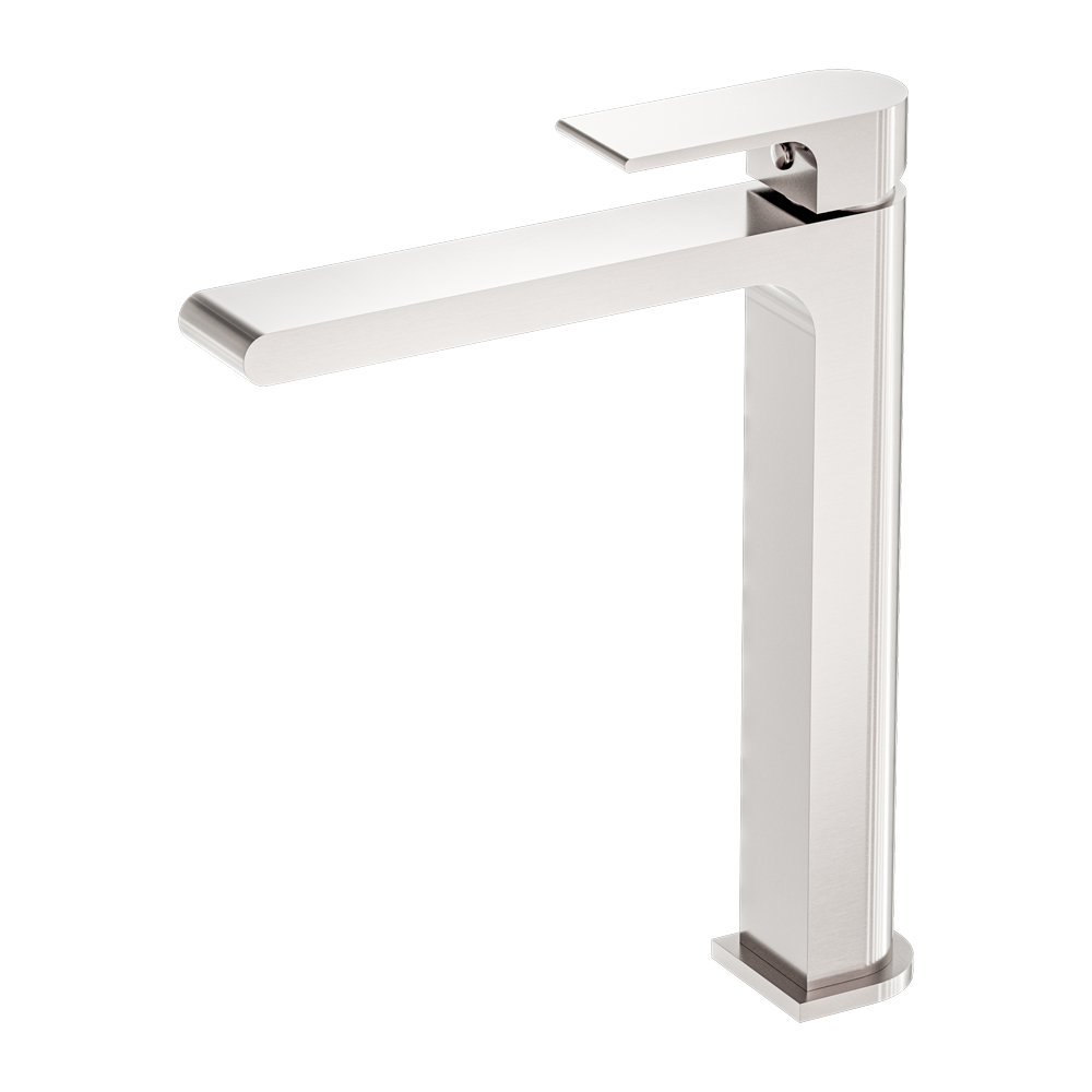 NERO BIANCA TALL BASIN MIXER 273MM BRUSHED NICKEL