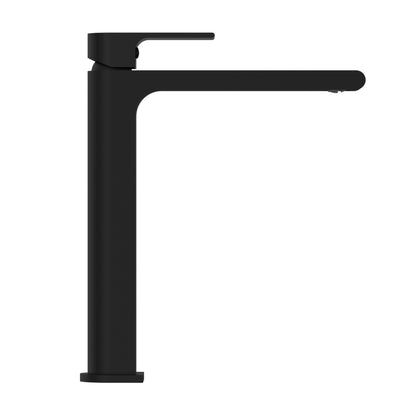 NERO BIANCA TALL BASIN MIXER 274MM MATTE BLACK