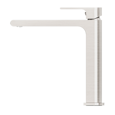 NERO BIANCA MID TALL BASIN MIXER 232MM BRUSHED NICKEL