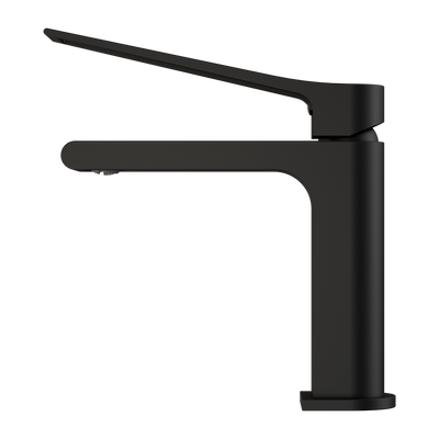 NERO BIANCA CARE BASIN MIXER 198MM MATTE BLACK