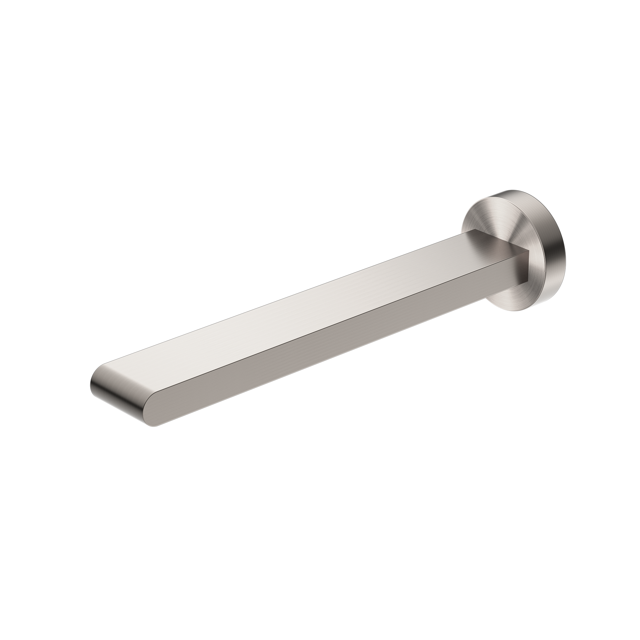 NERO BIANCA WALL BASIN/ BATH SPOUT 240MM BRUSHED NICKEL