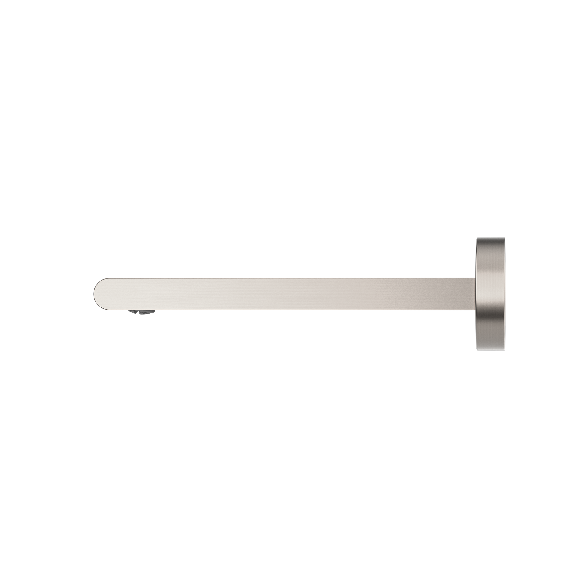 NERO BIANCA WALL BASIN/ BATH SPOUT 240MM BRUSHED NICKEL