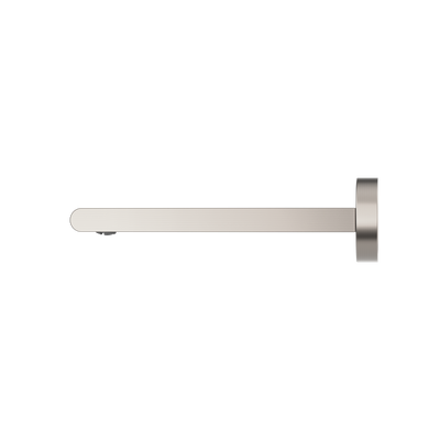NERO BIANCA WALL BASIN/ BATH SPOUT 240MM BRUSHED NICKEL