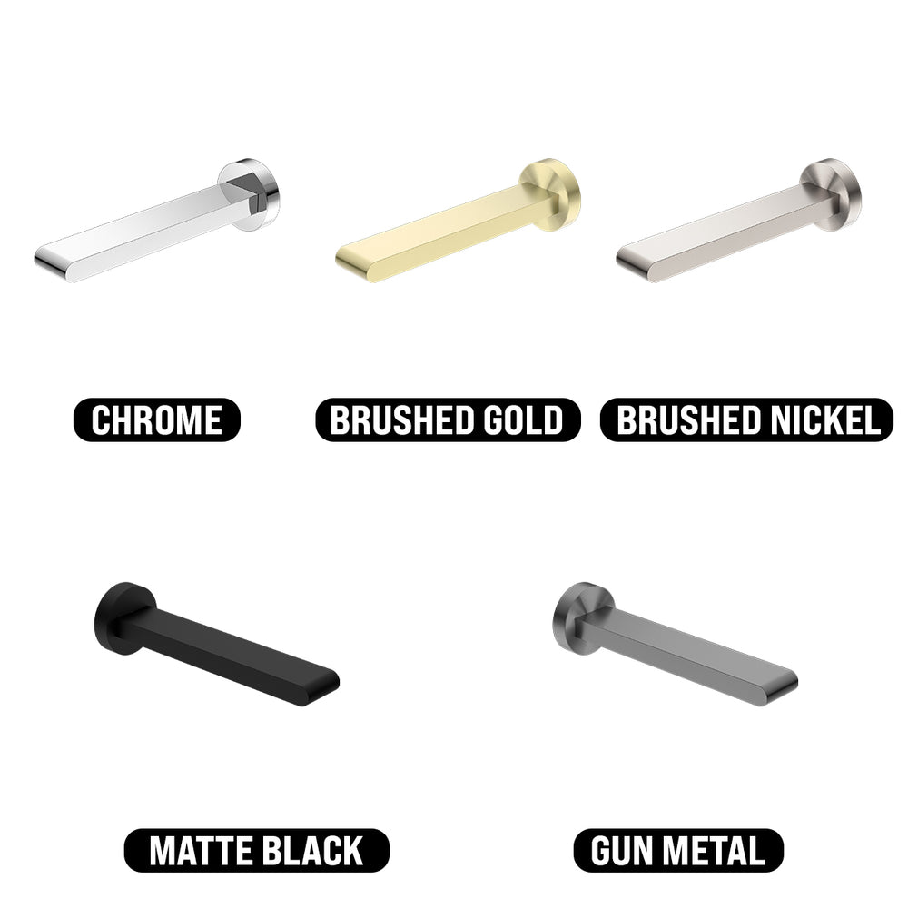 NERO BIANCA WALL BASIN/ BATH SPOUT 197MM GUN METAL