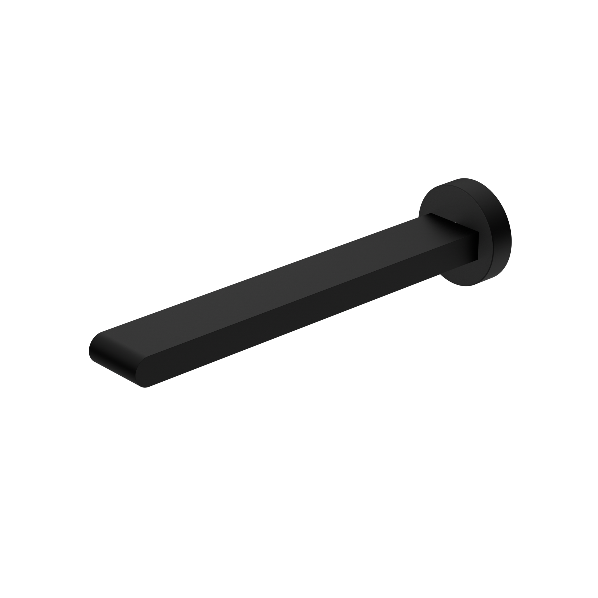 NERO BIANCA WALL BASIN/ BATH SPOUT 240MM MATTE BLACK