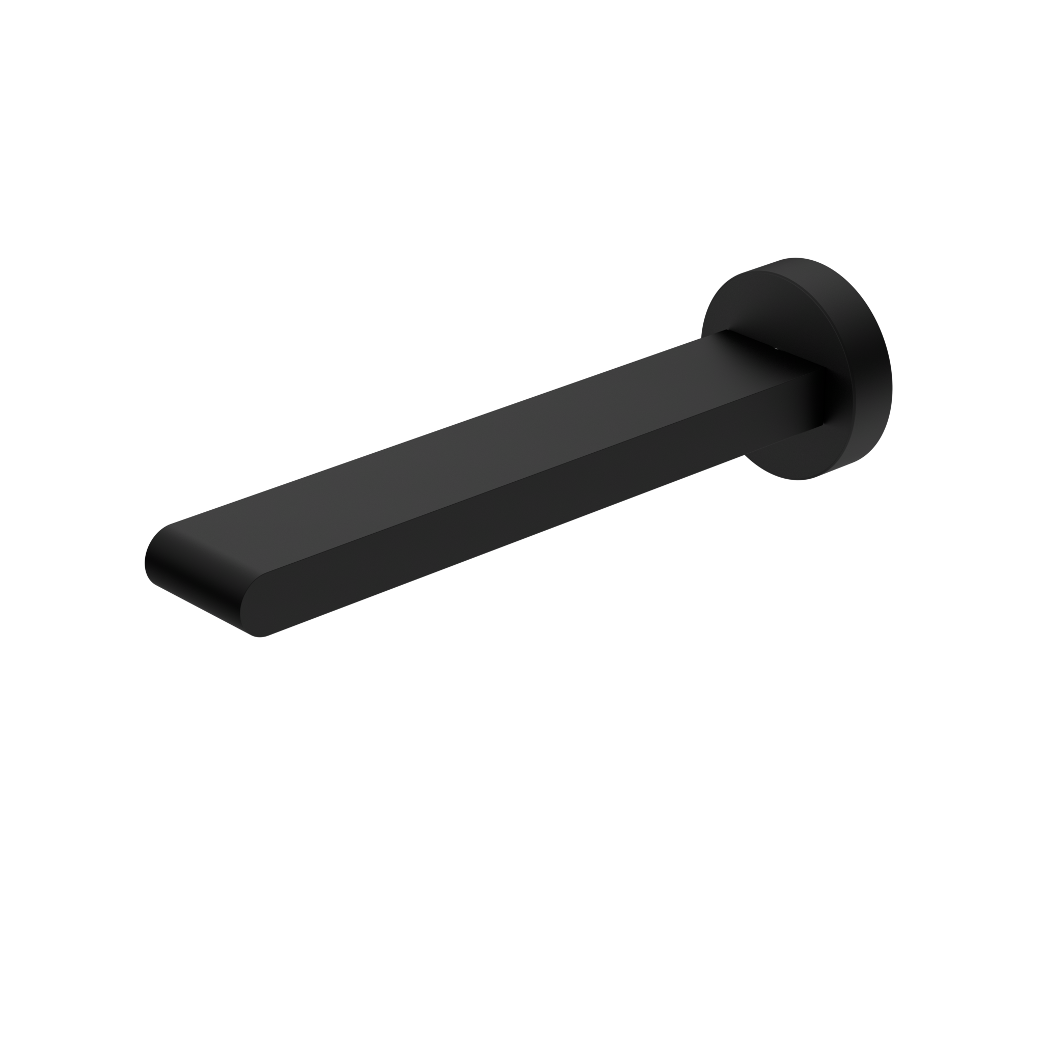 NERO BIANCA WALL BASIN/ BATH SPOUT 197MM MATTE BLACK