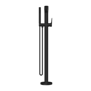 NERO BIANCA FREESTANDING BATH MIXER WITH HAND SHOWER 1005MM MATTE BLACK