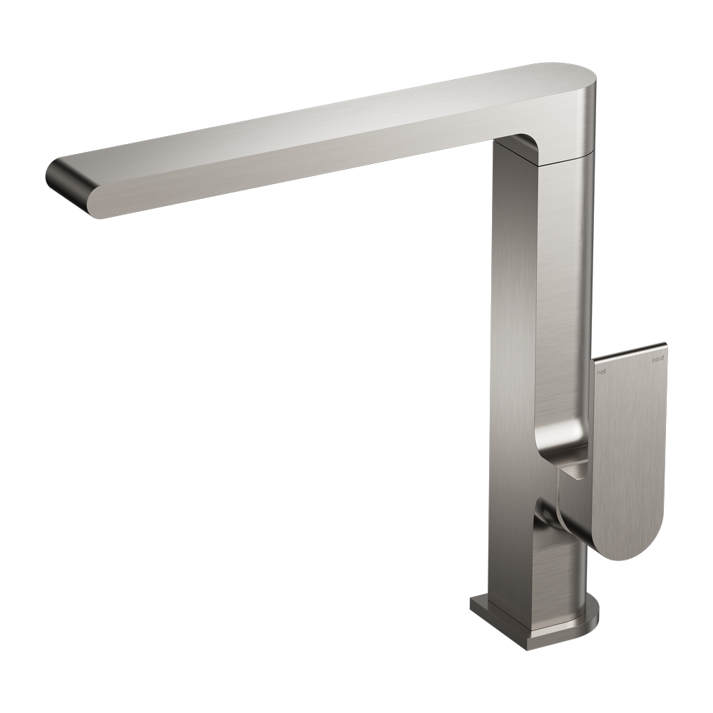 NERO BIANCA KITCHEN MIXER 263MM BRUSHED NICKEL