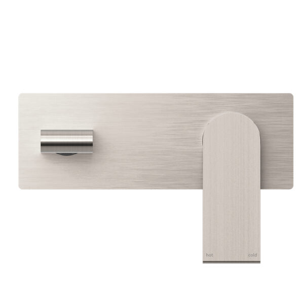 NERO BIANCA WALL BASIN/ BATH MIXER BRUSHED NICKEL (AVAILABLE IN 187MM AND 230MM)