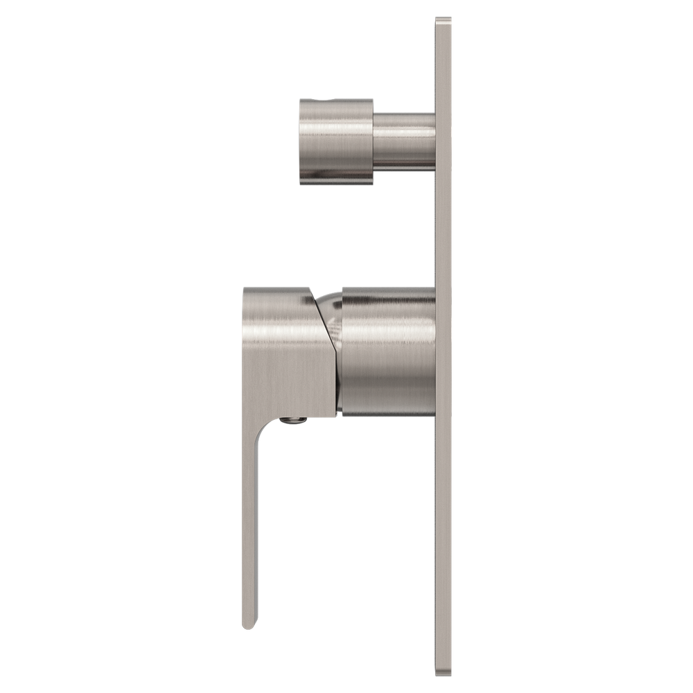 NERO BIANCA SHOWER MIXER DIVERTER BRUSHED NICKEL