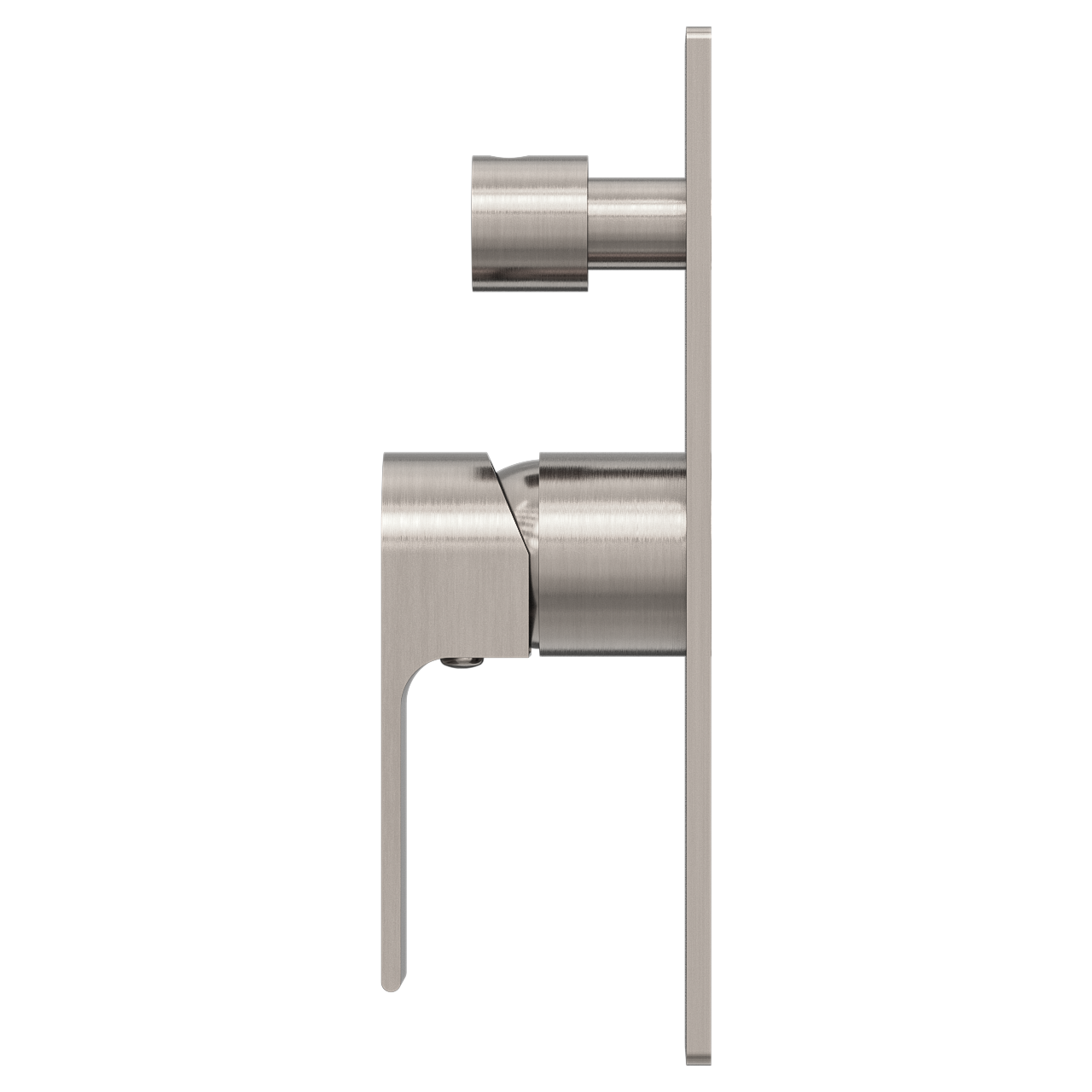 NERO BIANCA SHOWER MIXER DIVERTER BRUSHED NICKEL