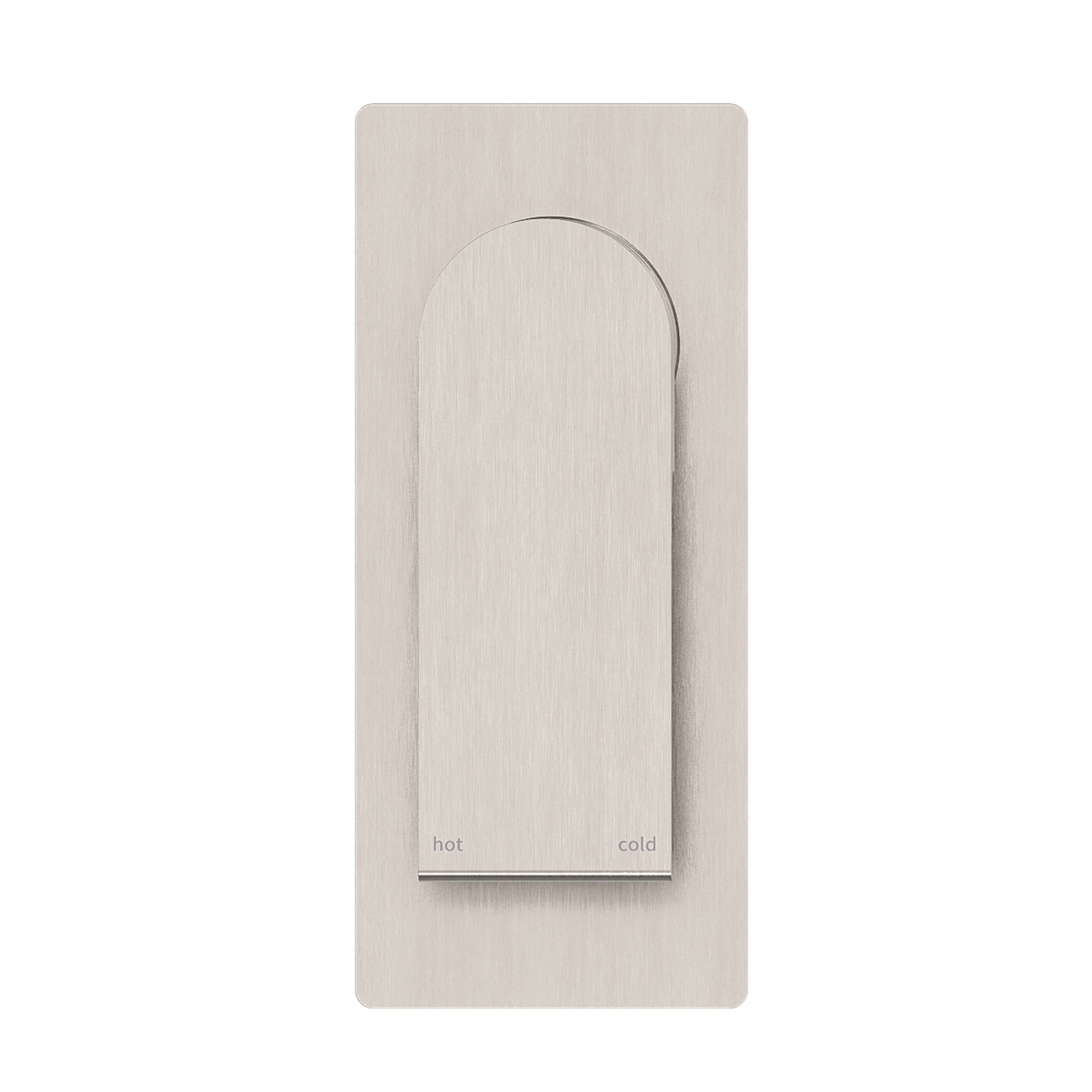 NERO BIANCA SHOWER MIXER 150MM BRUSHED NICKEL